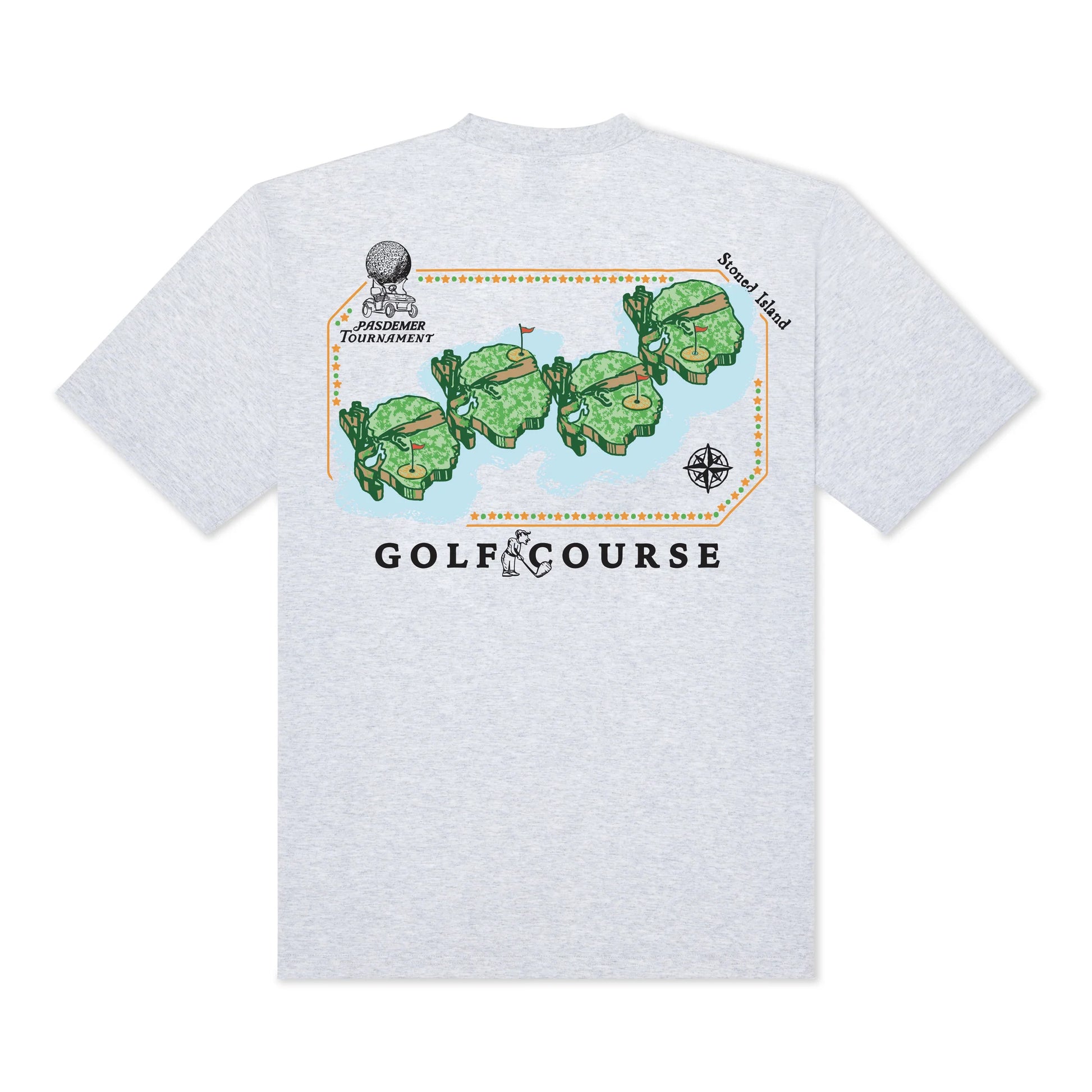 Golf Course Tee - Grey Melange