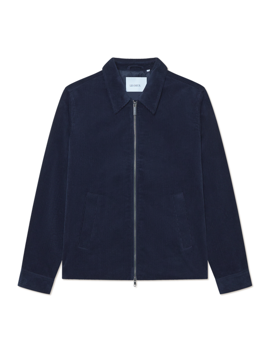 Marchall Corduroy Coach Jacket - Dark Navy