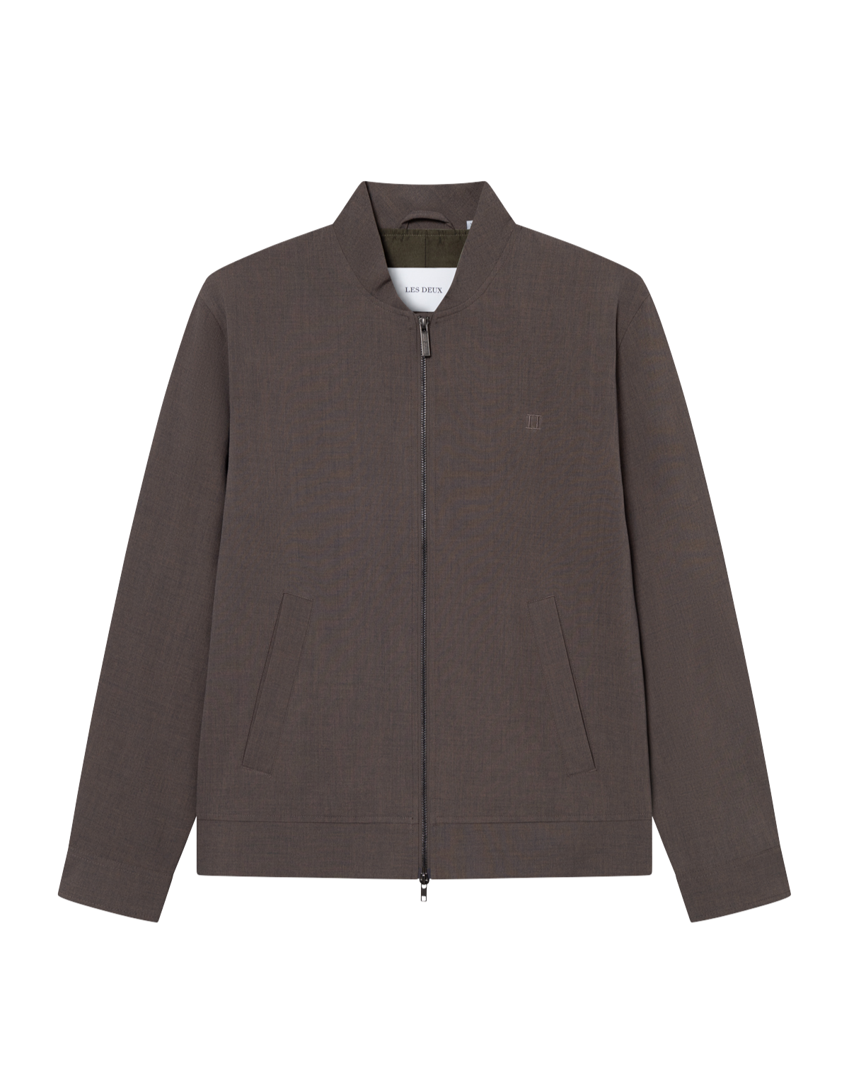 Como Reg Light Twill Bomber Jacket - Mountain Grey Brown