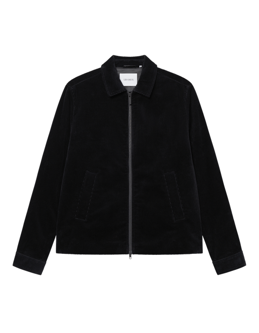 Marchall Corduroy Coach Jacket - Black