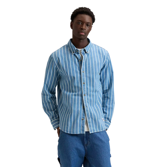Workwear Button Down - Denim Stripe