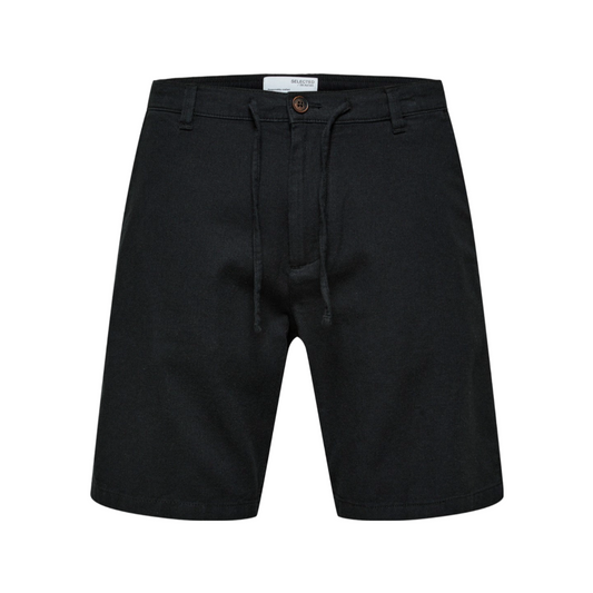 Comfort Brody Linen Shorts - Black