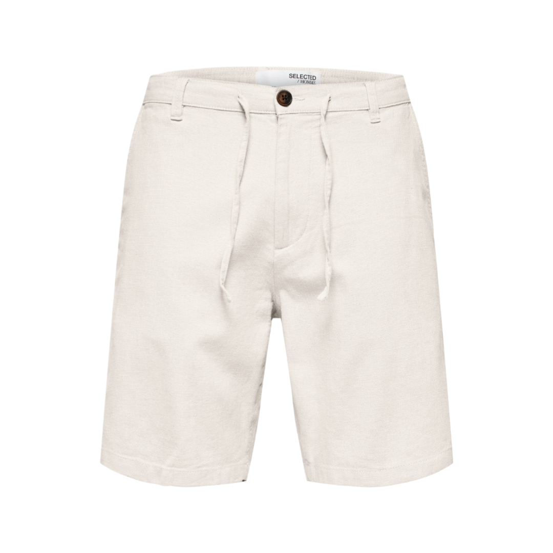 Comfort Brody Linen Shorts - Cloud Dancer