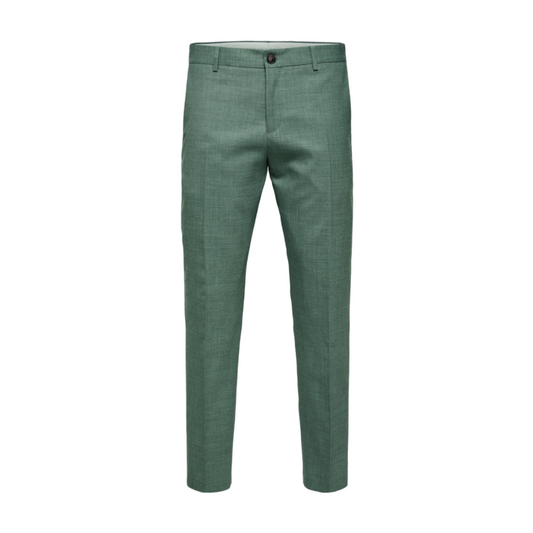 Oasis Linen Trousers - Light Green Melange