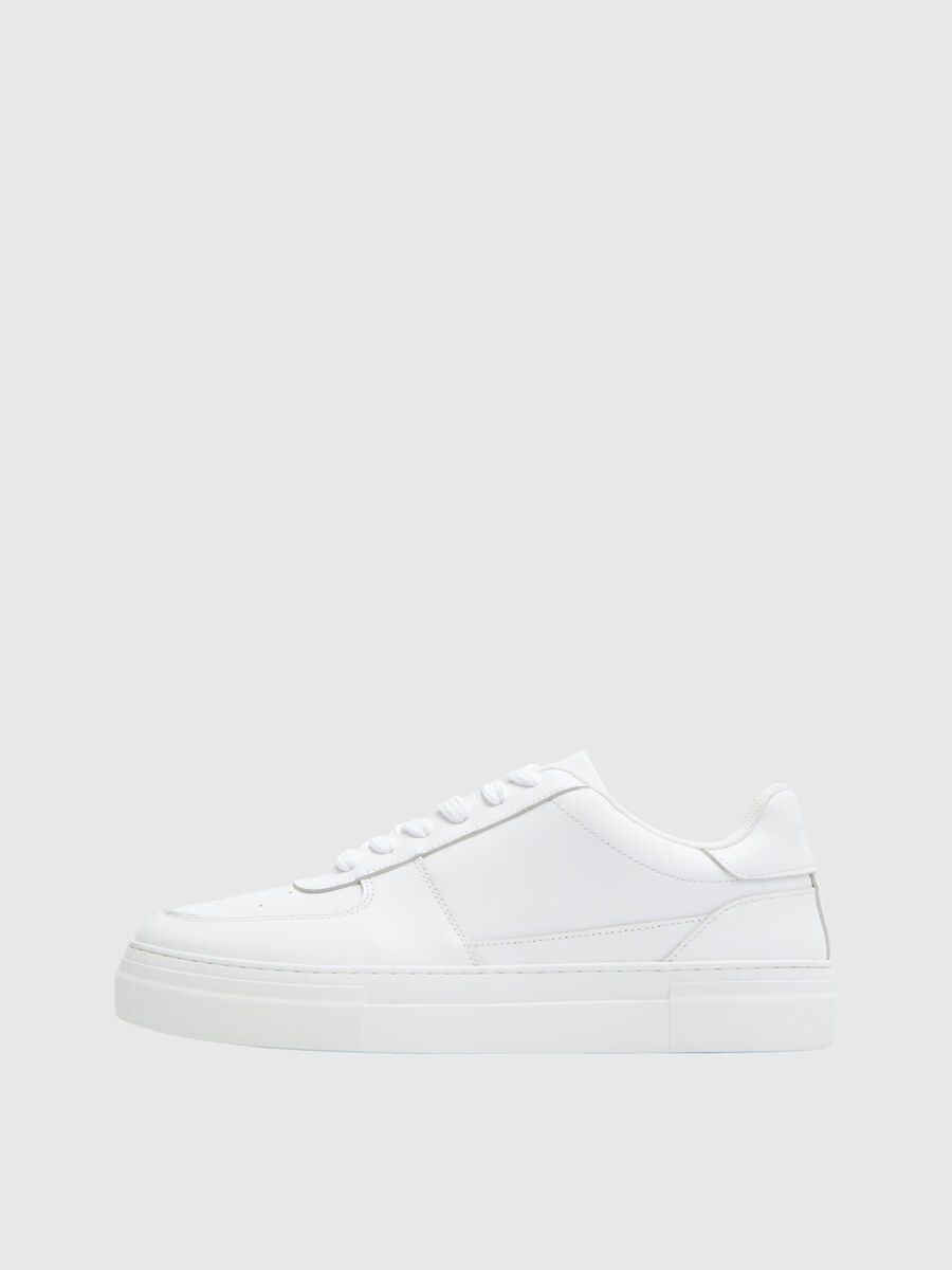 Harald Leather Sneaker - White