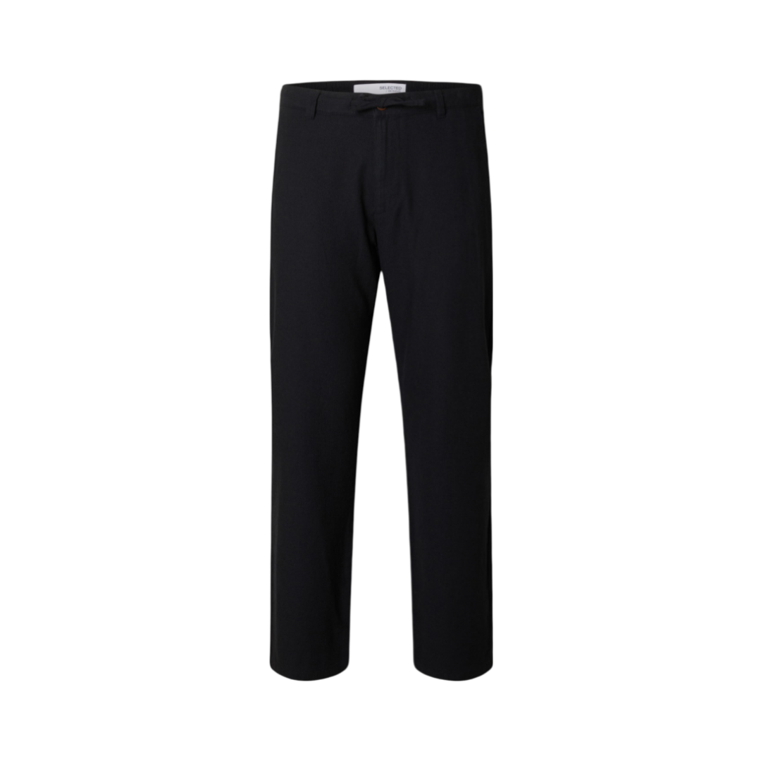 196 Straight Brody Linen Pant - Black