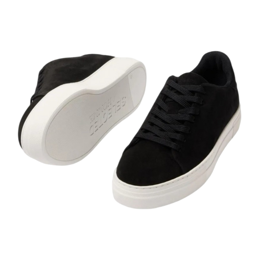 David Chunky Suede Sneaker - Black