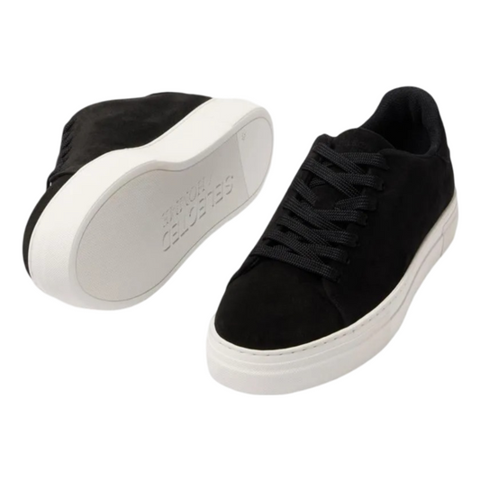 David Chunky Suede Sneaker - Black