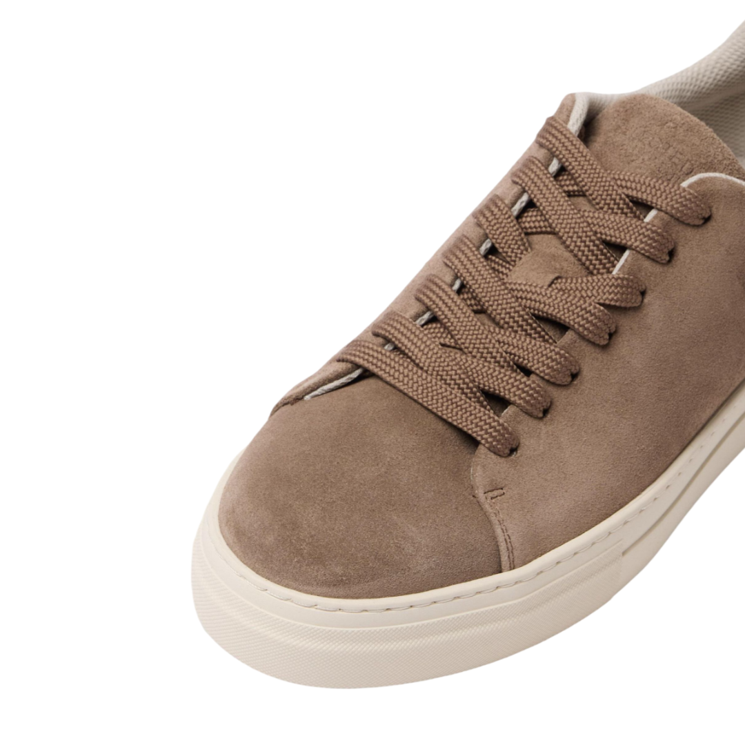 David Chunky Suede Sneaker - Greige