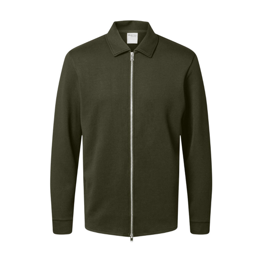 Emanuel Soft Full Zip Sweat - Forest Night