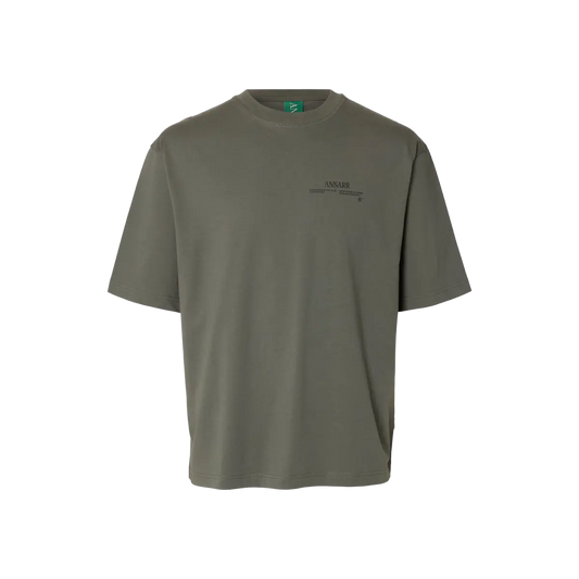 Okholm Logo Short-sleeve O-Neck Tee - Castor Gray
