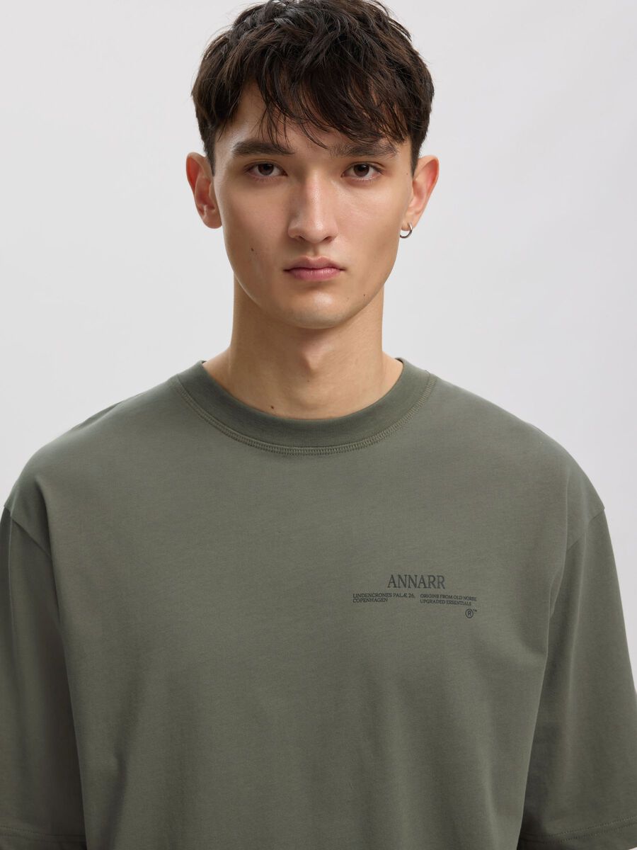 Okholm Logo Short-sleeve O-Neck Tee - Castor Gray