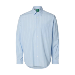 Aslund Classic Stripe Long-sleeve Shirt - Cashmere Blue Stripes