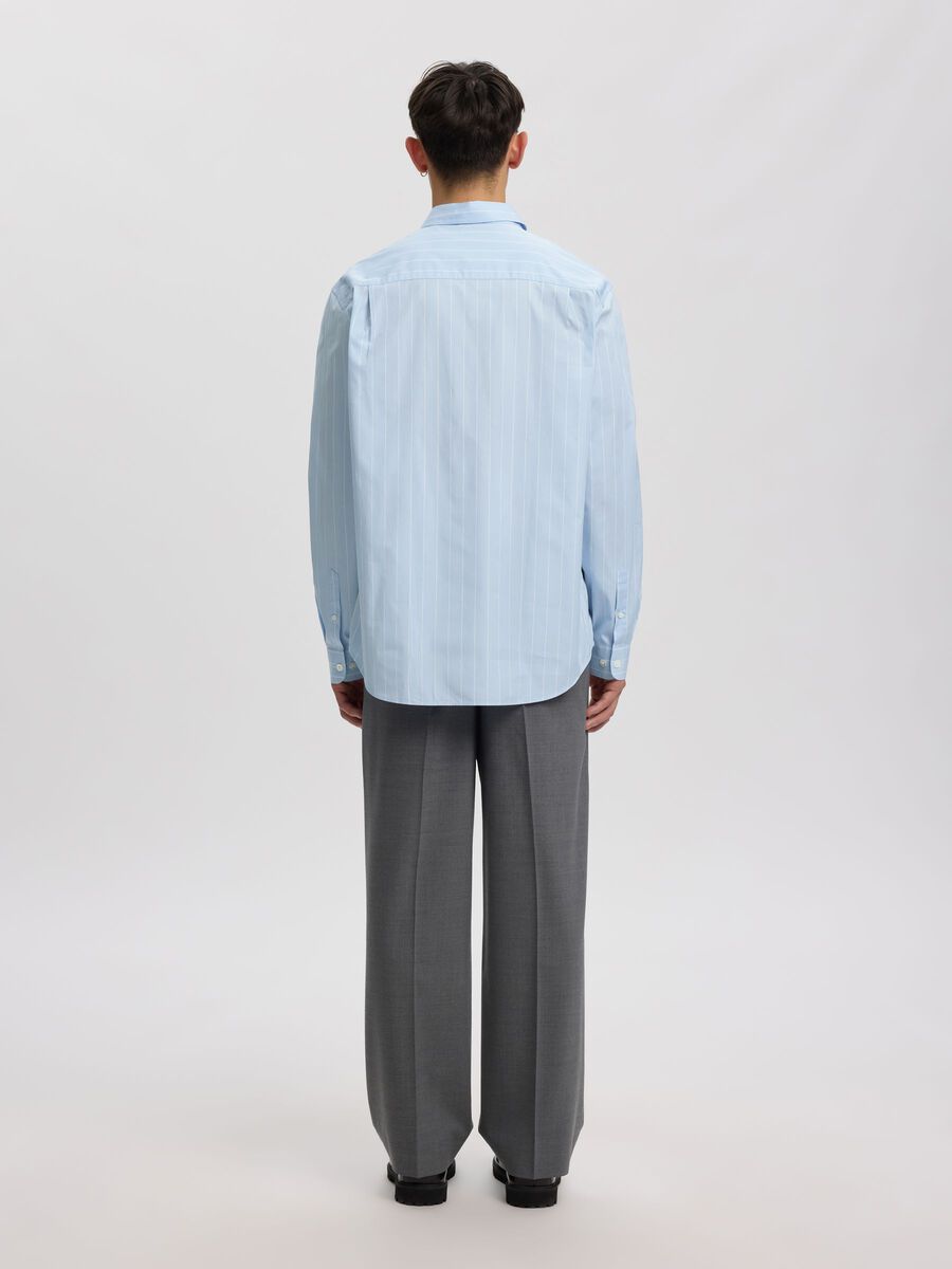 Aslund Classic Stripe Long-sleeve Shirt - Cashmere Blue Stripes