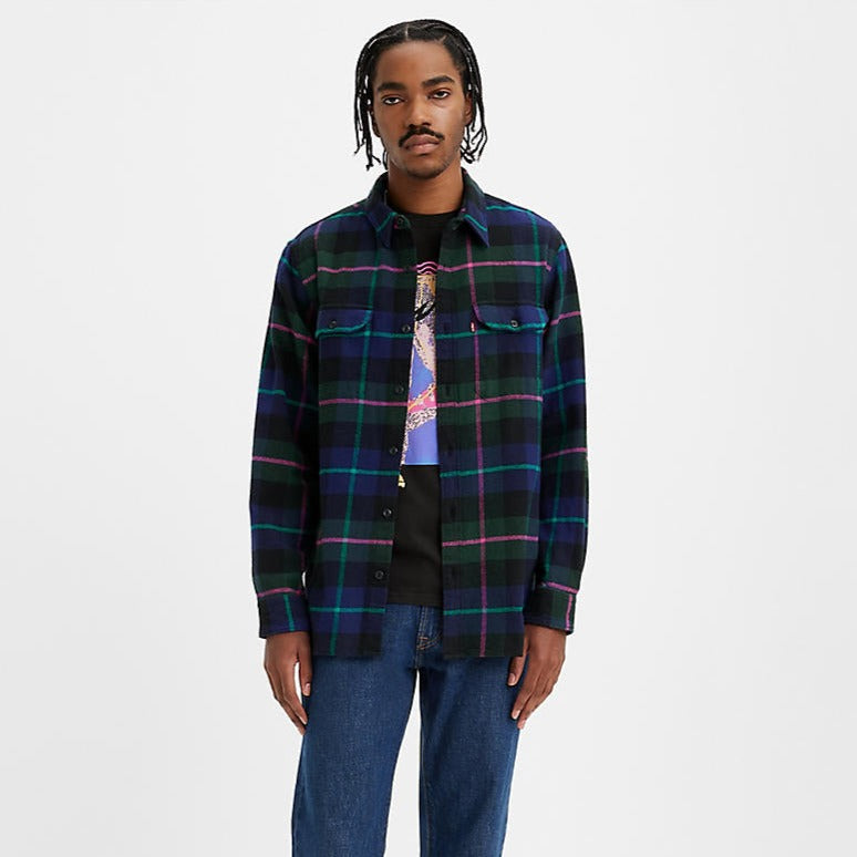 Jackson Worker - Levinson Plaid Ocean Cavern