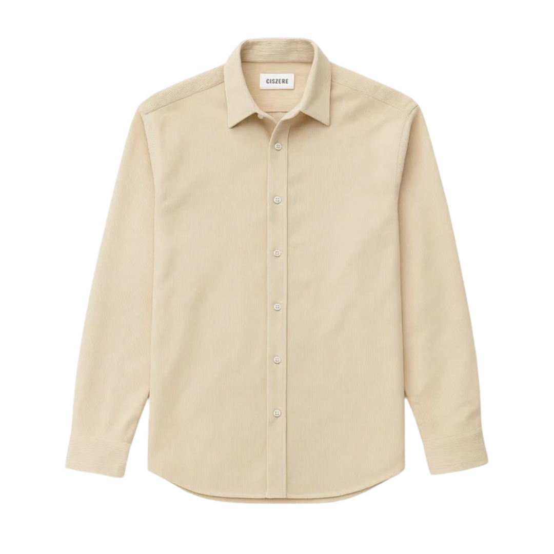 Walker cord shirt - Moonlight beige