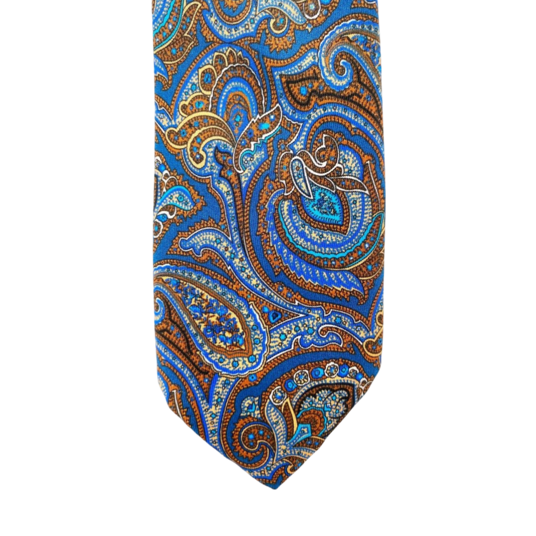 Tie - Blue allover pattern