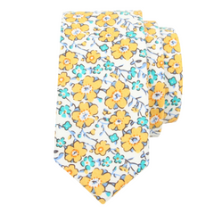 Tie - With with summer flowers