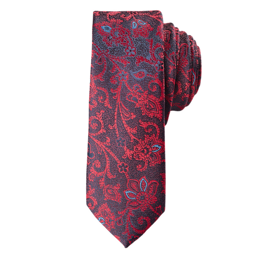 Tie - Red with pattern