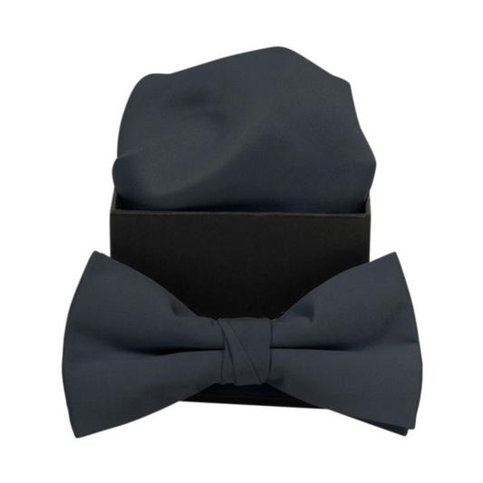 Bowtie & Hankie - Dark Grey