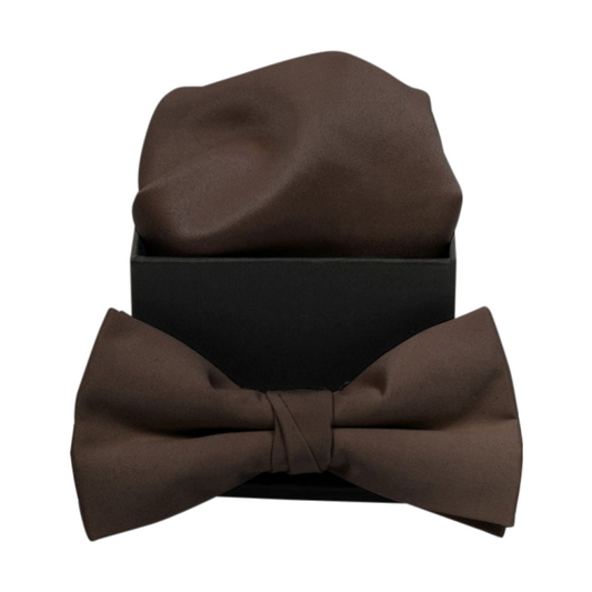 Bowtie & Hankie - Brown