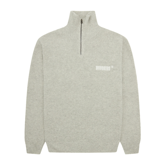 Lass Wool Half-Zip - Stone
