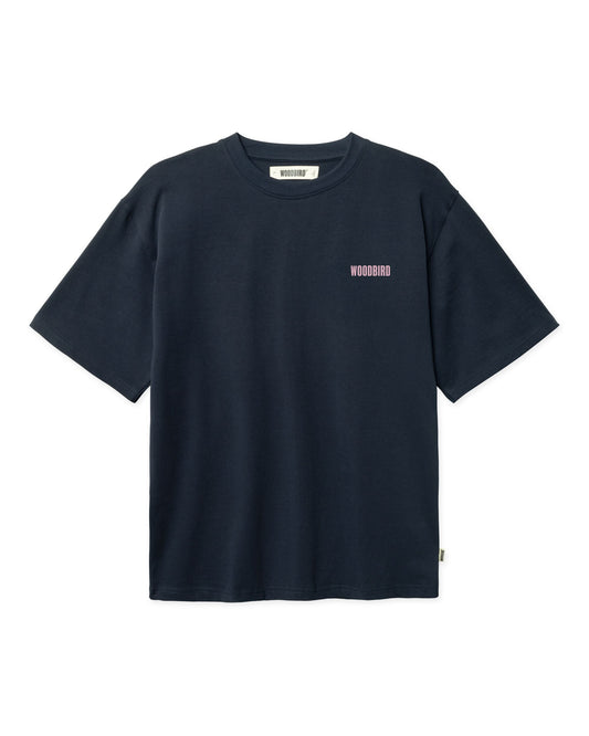 Baine Koi Tee - Dark Navy
