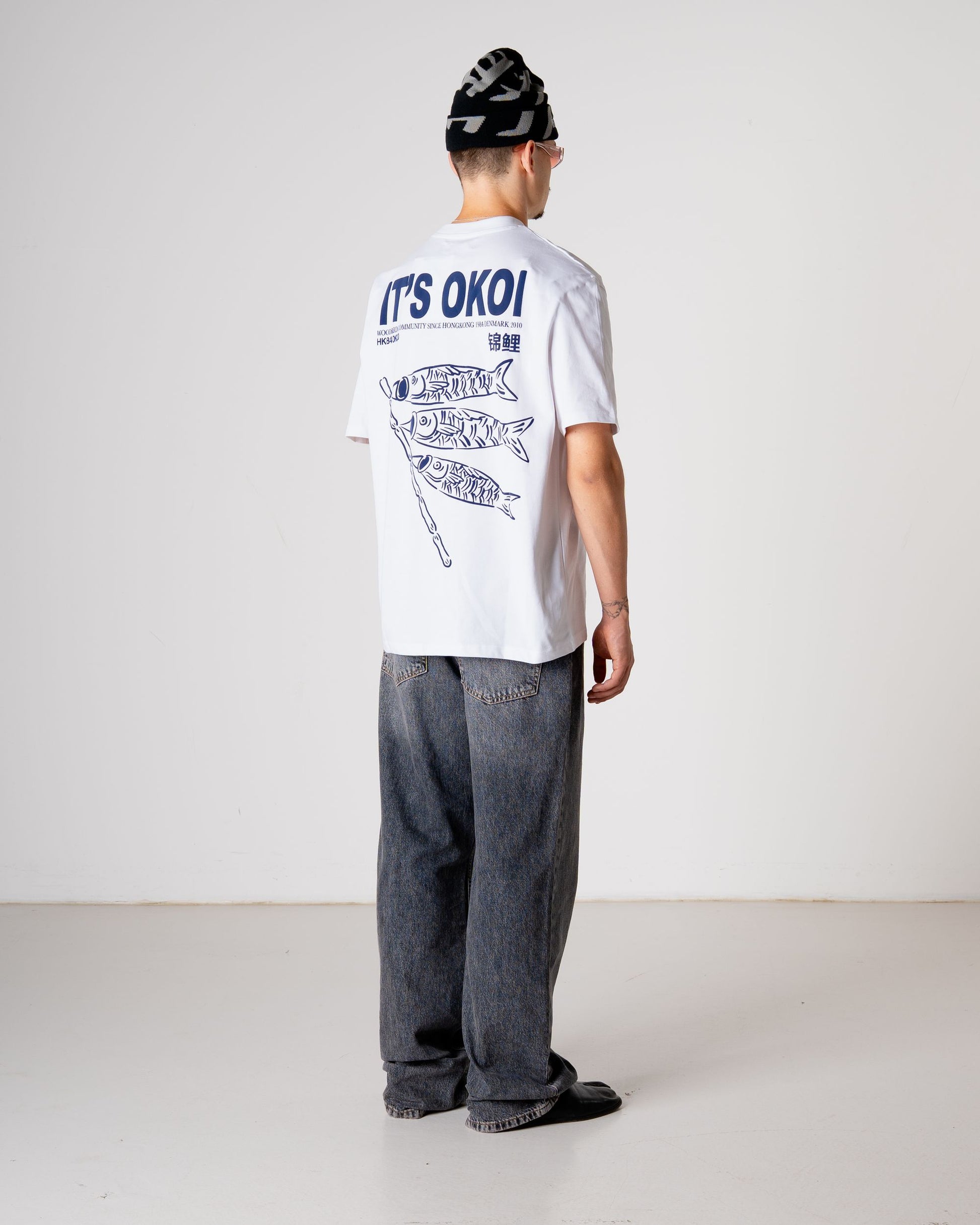 Baine Koi Tee - White