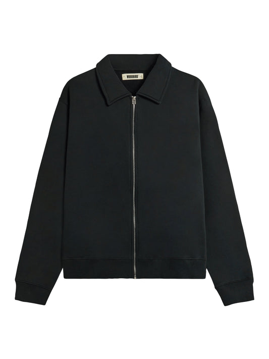 Tom Full Zip Polo - Black