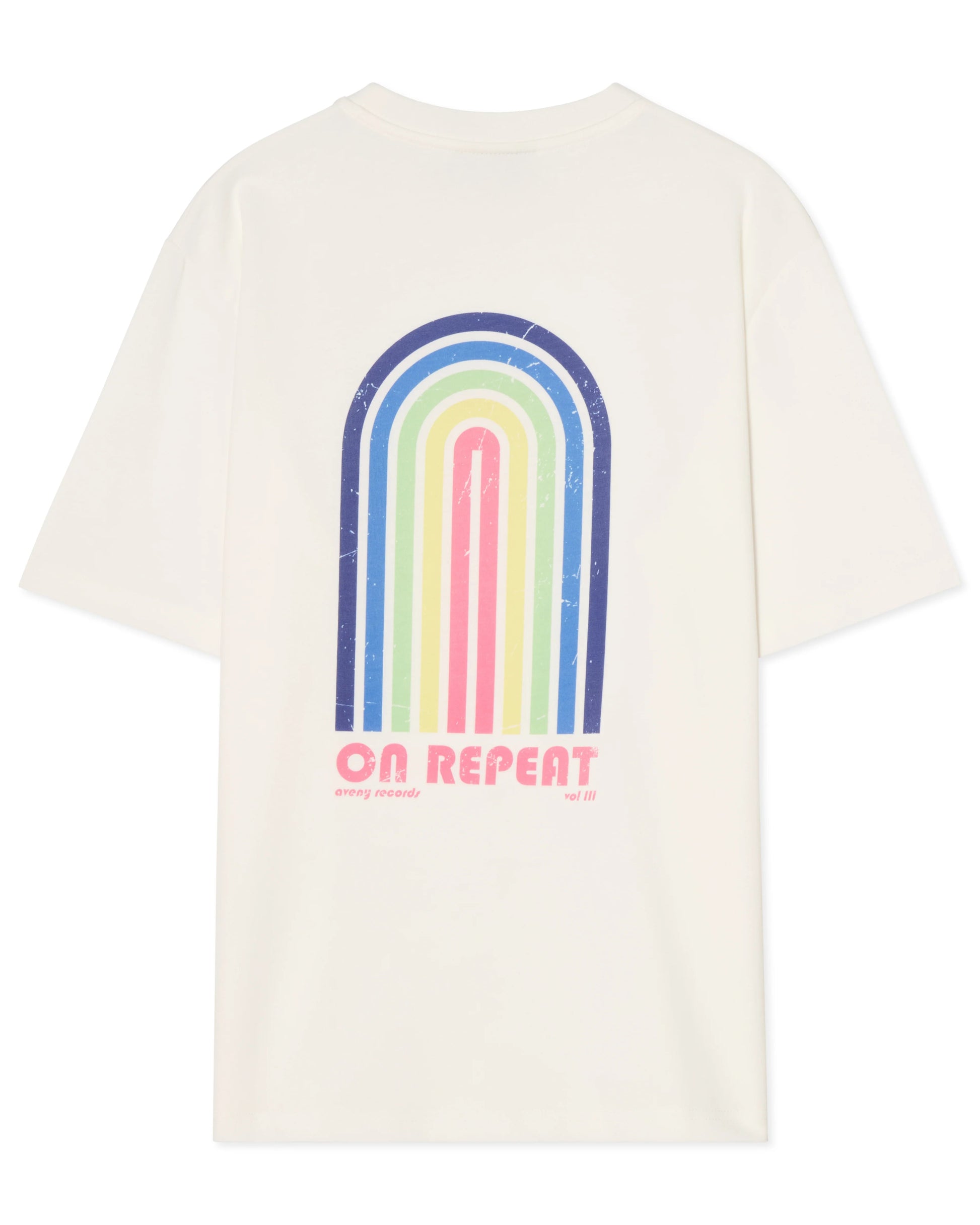 Berkeley Tee On Repeeat Front And Back - Almost White