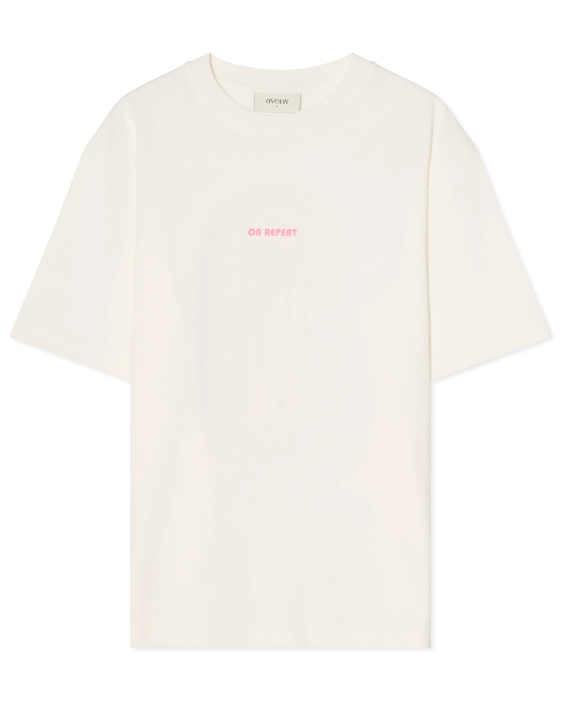 Berkeley Tee On Repeeat Front And Back - Almost White