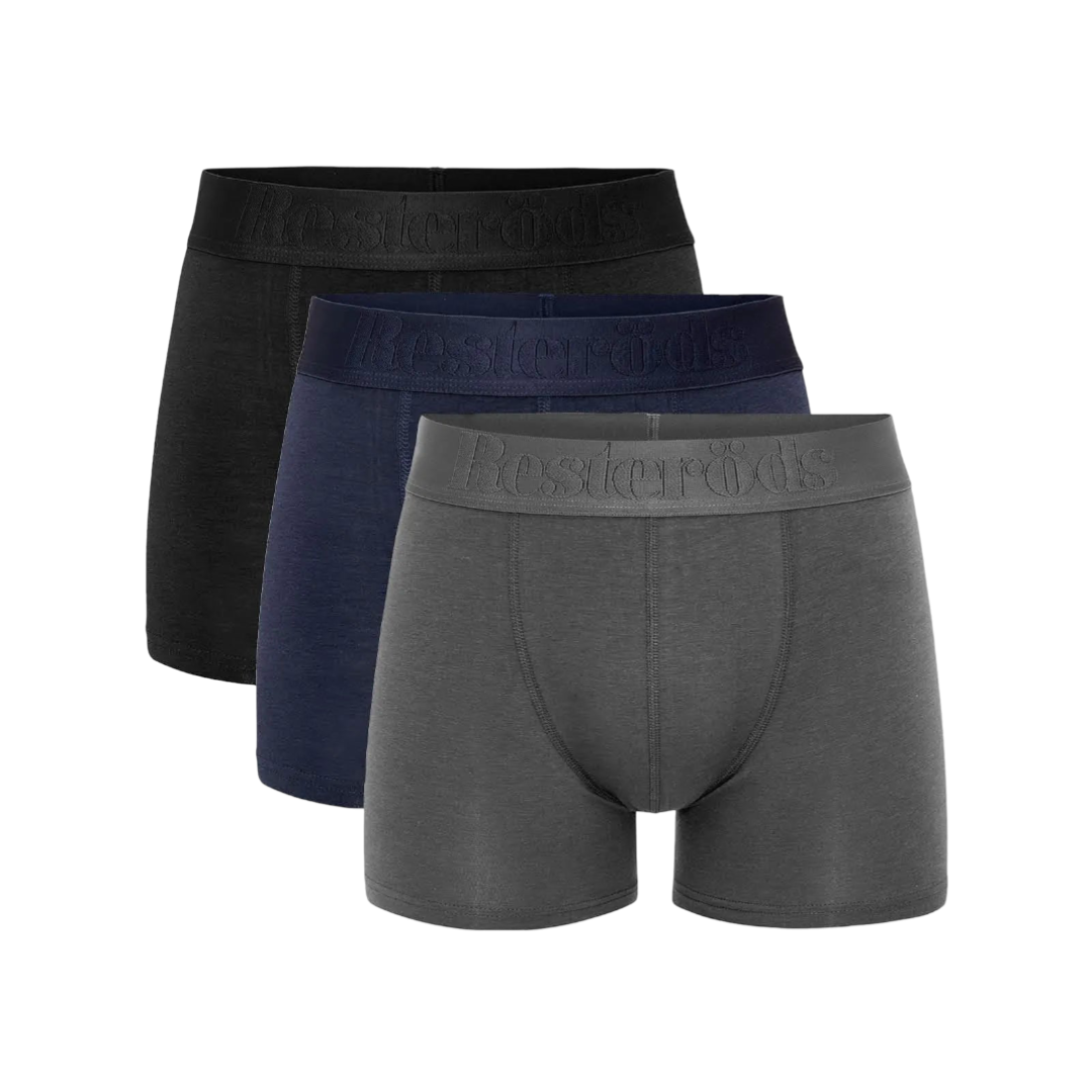 Gunnar Bamboo 3-pack - Svart/Navy/Grå