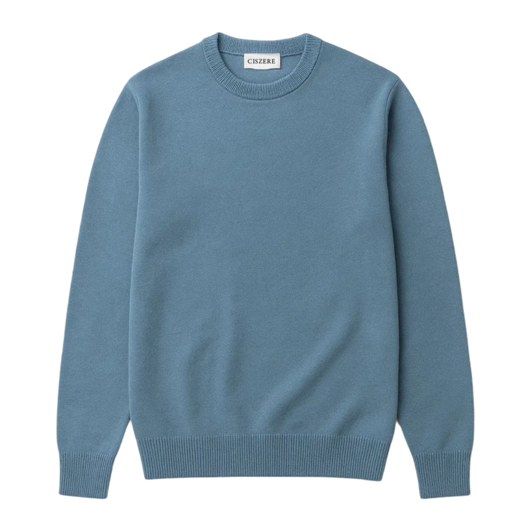 Clark knitted roundneck - Copen Blue