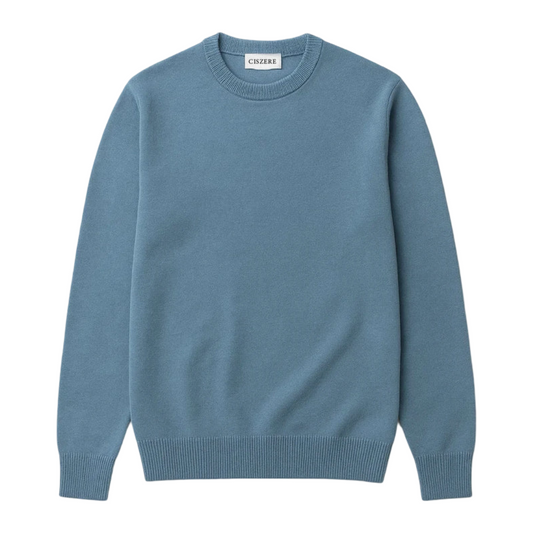 Clark knitted roundneck - Copen Blue