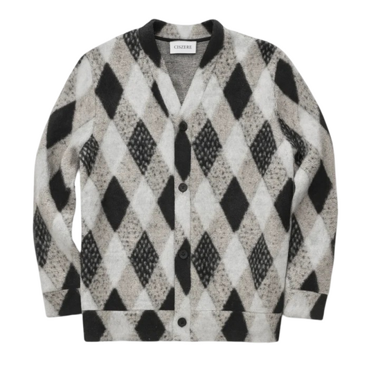 Parker knitted cardigan - Checked
