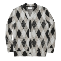 Parker knitted cardigan - Checked