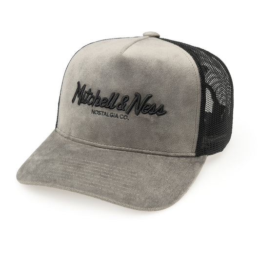 Velvet Pinscript Trucker Own Brand - Charcoal