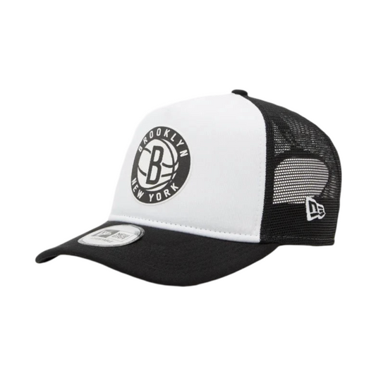 9Forty A-Frame Team Colour Black Trucker - Brooklyn Nets White/Black