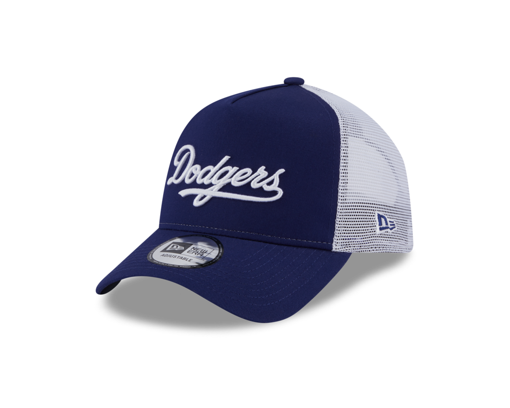 9Forty Af Trucker Team Script - Los Angeles Dodgers Dark Royal/White