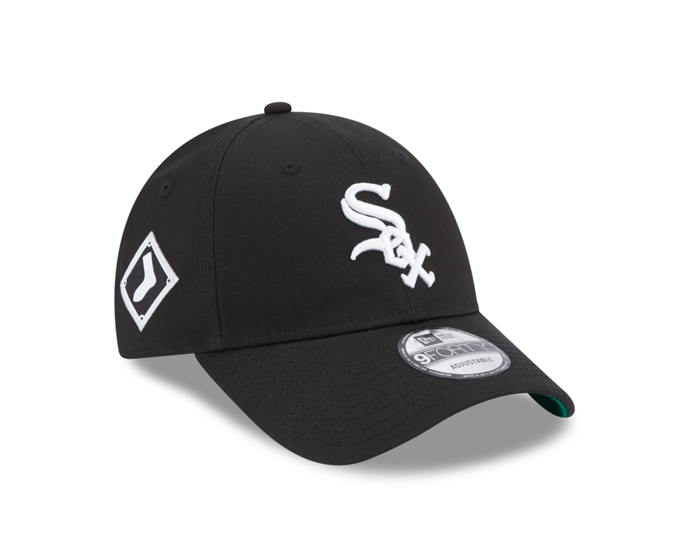 9Forty Team Side Patch - Chicago White Sox Black/White