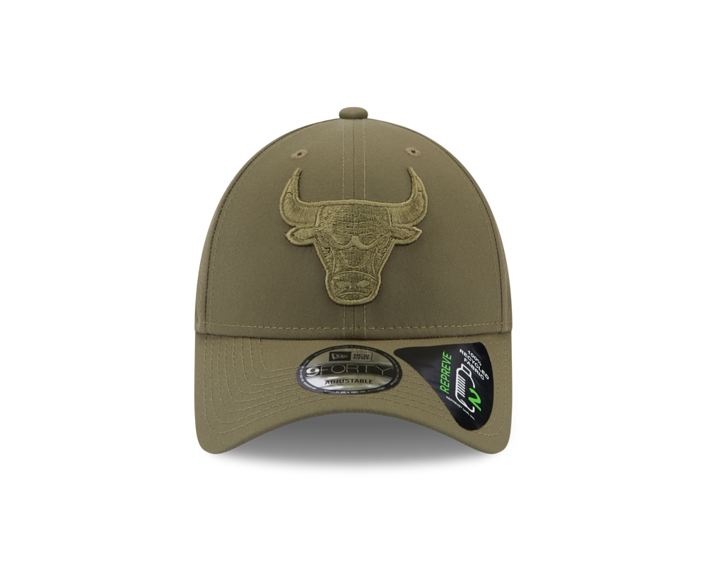 9Forty Repreve - Chicago Bulls New Olive/New Olive