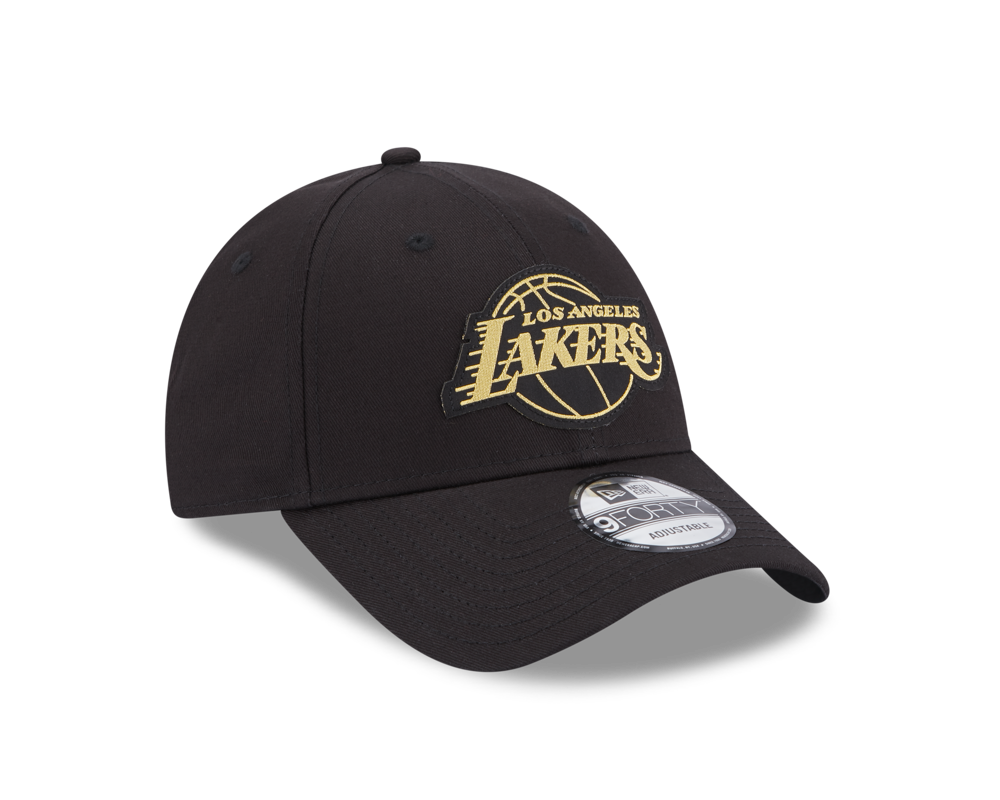 9Forty Metallic Badge - Los Angeles Lakers  Black/Metallic Gold
