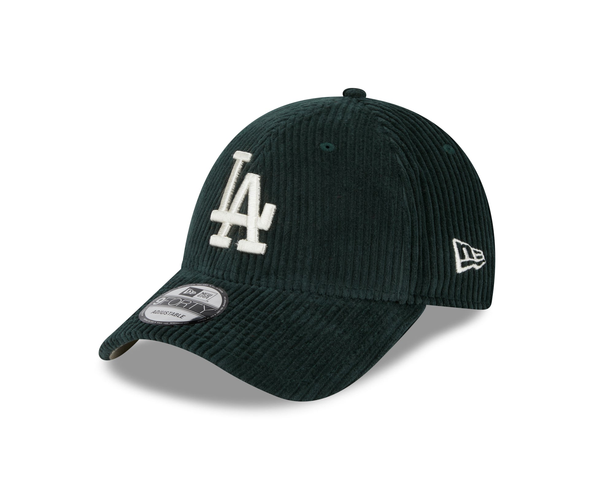 9Forty Wide Cord - Los Angeles Dodgers Dark Green/Stone