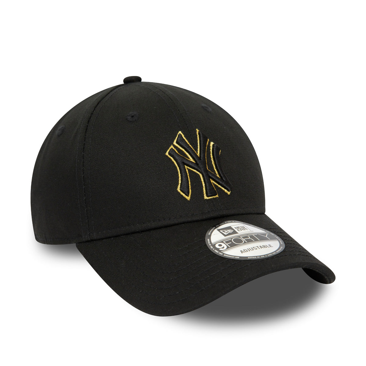 9Forty Metallic Outline - Black/Gold