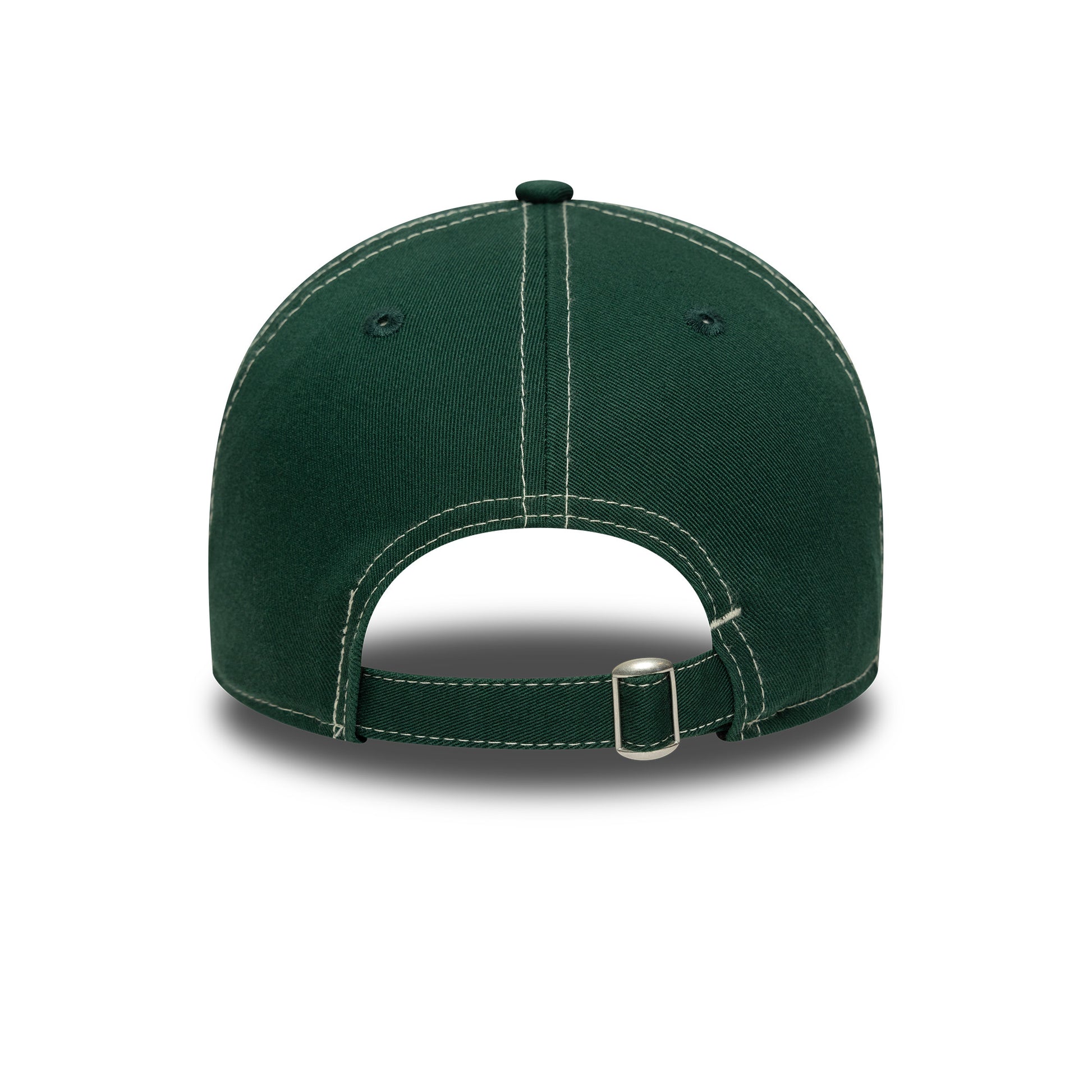 9Twenty Contrast Stitch New Era Branded - Dark Green/White