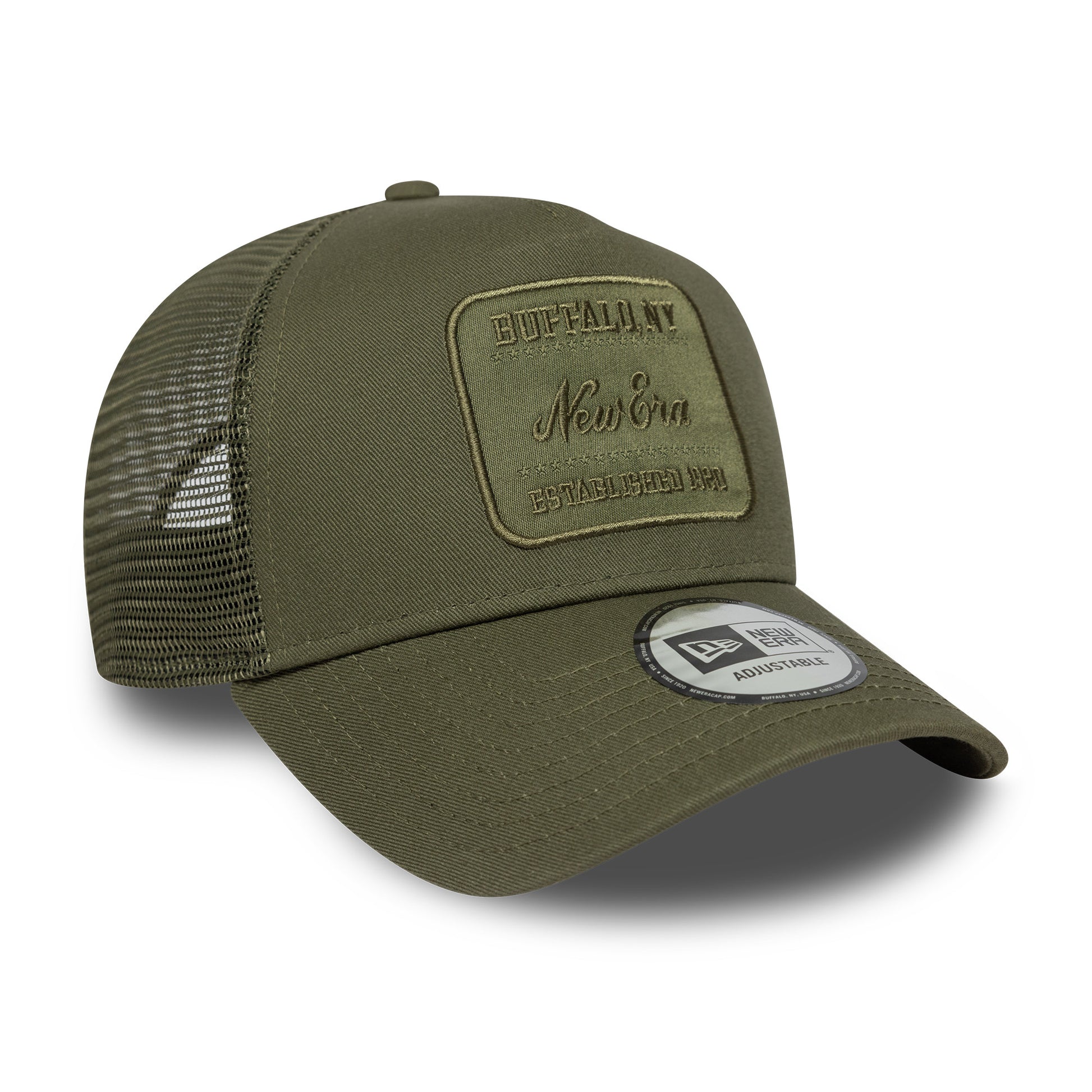 9Forty Trucker Tonal Patch New Era Branded - New Olive