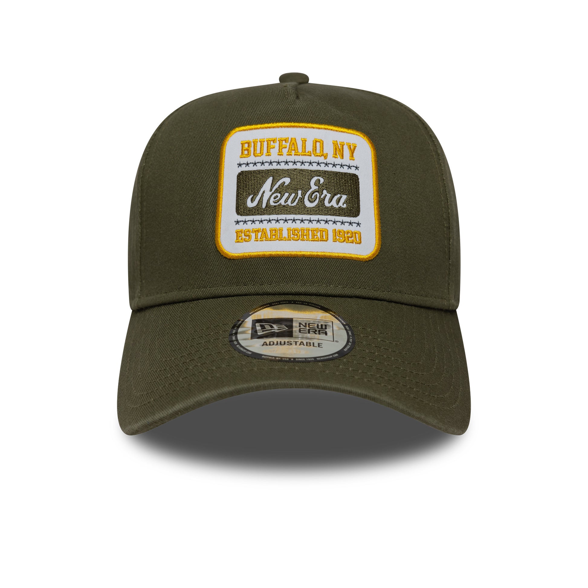 9Forty Eframe Washed Patch New Era Branded - New Olive