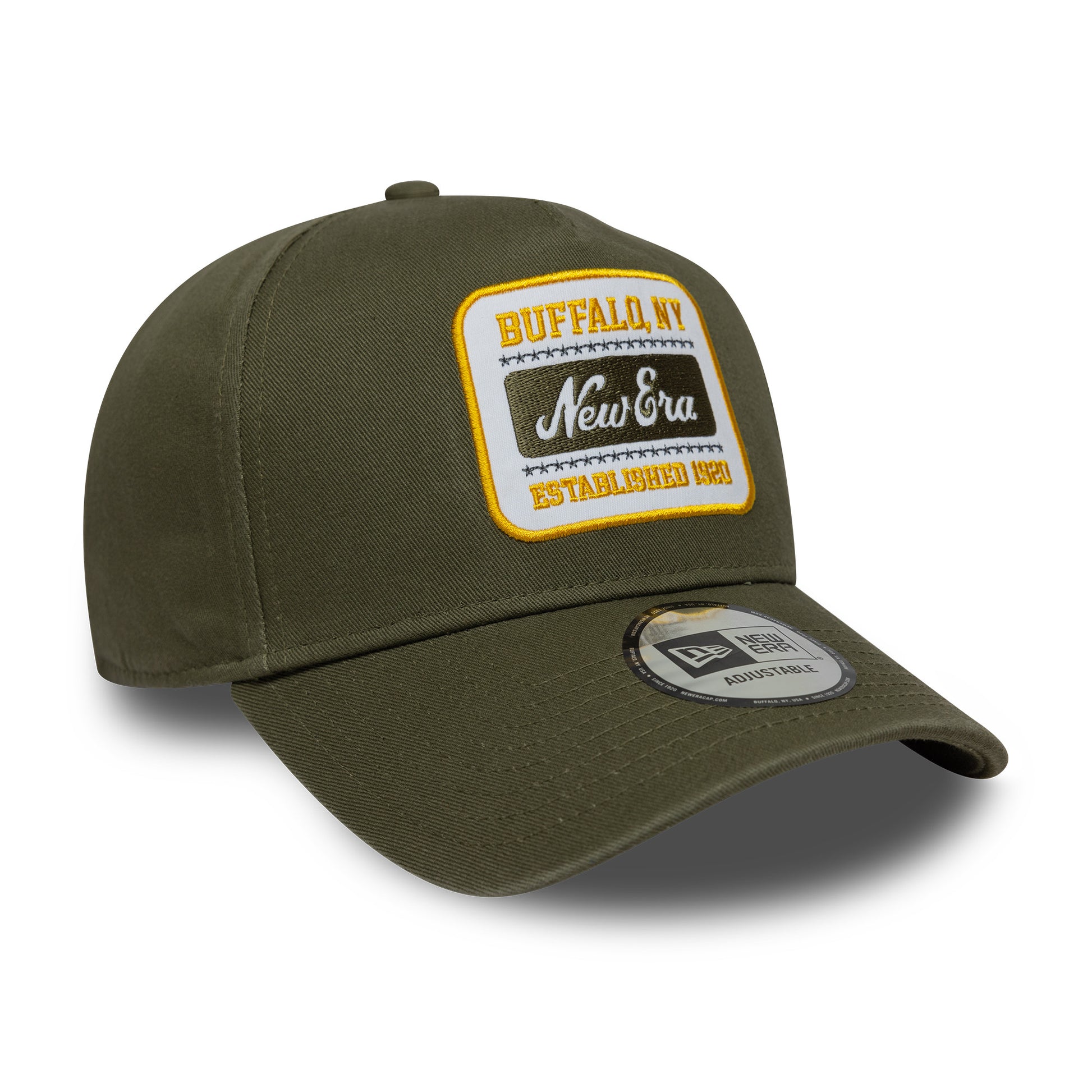 9Forty Eframe Washed Patch New Era Branded - New Olive