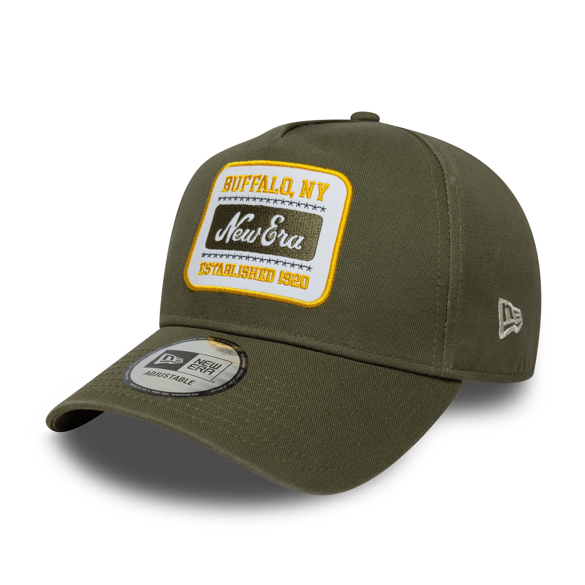 9Forty Eframe Washed Patch New Era Branded - New Olive