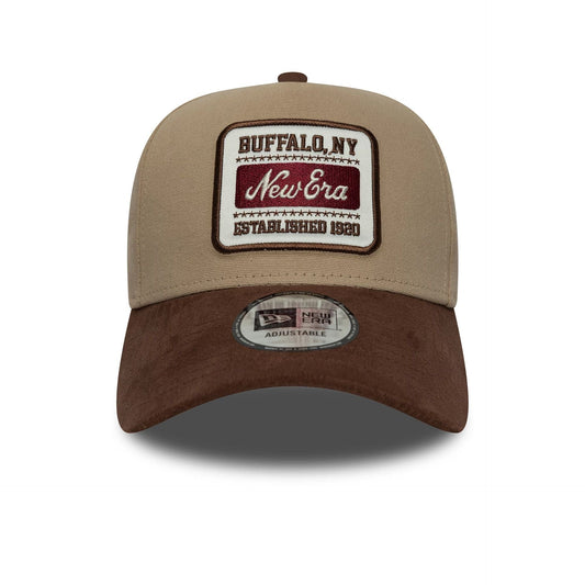 9Forty Aframe New Era Patch Suede - Beige/brown